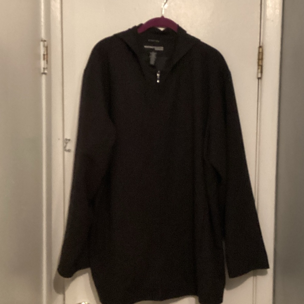 Norton McNaughton Black Pea Coat with Hood